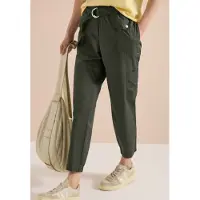 Cecil Dames Mid Waist Slim Legs broek in Loose Fit - Groen - XS