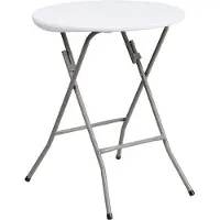 OEM Uitklapbare tafel voor 4 personen, wit, kunststof, 60 cm