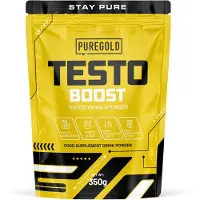 Pure Gold Testo Boost – 350g – Mango – 50 Porties – 15 Actieve Ingrediënten met Maca, D-Asparaginezuur, Zink & Vitamines