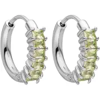 Purelei Oorbellen 'Green Love' grasgroen / zilver