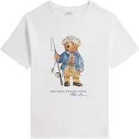 Ralph Lauren T-Shirt - Wit m. Print - - 8 jaar (128) - T-Shirts