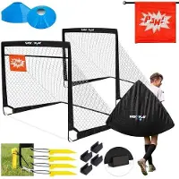 OEM Opvouwbare voetbaldoelen - lichtgewicht, draagbaar model - set van 2 - 120 x 90 x 90 cm