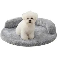 OEM Rond hondenbed van wol - diameter 60 cm, wasbaar en warmte-isolerend