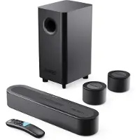 Majority Bowfell Halo 5.1 Soundbar - Bluetooth - 230W - Subwoofer - Dolby Atmos - HDMI ARC - Zwart