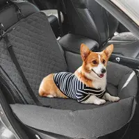 Markenlos 2-in-1 hondenbed en hondenbox met veiligheidsgordel - geschikt voor in de auto en thuis
