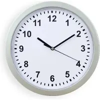 OEM Wandklok met verborgen vakje - Stijlvol en gebruiksvriendelijk - Robuust - Grijs - Diameter 25 cm