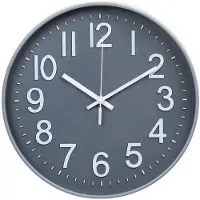 OEM Stille wandklok, 30 cm (12 inch), modern design, op batterijen, geschikt voor kantoor, woonkamer, slaapkamer, badkamer, keuken