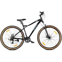 Sun baby VERDANT SHRED Mountainbike 29", MTB-fiets voor dames en heren, fiets 29 inch - aluminium frame, schijfremmen, 7 versnellingen - Zwart