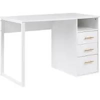 Beliani ZERLAY - Bureau - Wit - 120 x 60 cm - Vezelplaat
