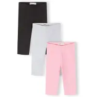 MINOTI Leggings lichtgrijs / pink / zwart