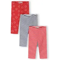 MINOTI Leggings rosa / rood / zwart / wit