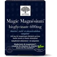 New Nordic Magnesium Bisglycinaat 600 mg 60 Tabletten