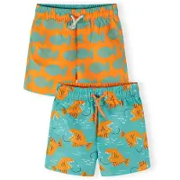 MINOTI Zwemshorts turquoise / oranje