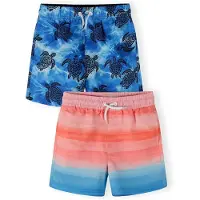 MINOTI Zwemshorts blauw / donkerblauw / zalm roze / pitaja roze