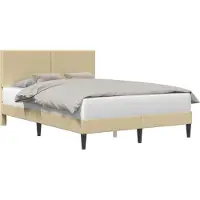 vidaXL Bedframe Lichtgroen Grijs 160 x 200 cm Corduroy stof
