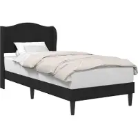 vidaXL Bedframe met hoofdeinde Zwart 80 x 200 cm Kunstleer