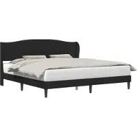 vidaXL Bedframe met hoofdeinde Zwart 180 x 200 cm Kunstleer