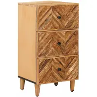 vidaXL Opbergkasten Bruin 40 x 33,5 x 75 cm Massief Mango Hout