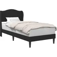 vidaXL Bedframe met hoofdeinde Zwart 80 x 200 cm Fluweel