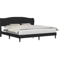 vidaXL Bedframe met hoofdeinde Zwart 200 x 200 cm Fluweel