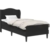 vidaXL Bedframe met hoofdeinde Zwart 90 x 190 cm Kunstleer