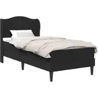 vidaXL Bedframe met hoofdeinde Zwart 90 x 190 cm Kunstleer