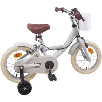 vidaXL Kinderfiets 16 Inch voor 4-6 jaar oud Lichtgrijs