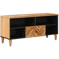 vidaXL Opbergkasten Bruin 100 x 33,5 x 46 cm Massief Mango Hout