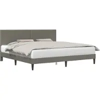 vidaXL Bedframe met hoofdeinde Lichtgrijs 180 x 200 cm Corduroy stof