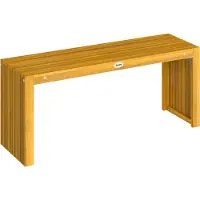 Outsunny tuinbank - acaciahout - 110 x 30 x 45 cm - natuurlijk hout
