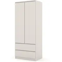 Homlando Kledingkast MAJA 80 cm, model KASHMIR. Functionele kast met planken en een kledingroede