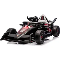 Sun baby Porsche Bolid Quad Elektrische Kinderauto met Afstandsbediening - Accuvoertuig 12V - MP3 en USB - 2 Motoren - Voor Kinderen 3-5 Jaar - Zwart