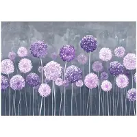 WALLARENA - Behang 416x254 cm + Fotobehang - Vliesbehang - Bloemen motif - Naar de slaapkamer, woonkamer - Op Flizelinie - Paars