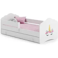 OEM Babybed - 140x70 cm met verstelbare hoogte en spijlen - inclusief matras en bodem