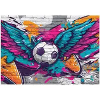 WALLARENA - Behang 150x105 cm + Fotobehang - Vliesbehang - Voor de jongen motif - Voor Kinderen - Op de Flizelin - Blauw