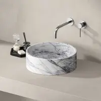 Best design Pureline marmer waskom Ø40x13cm lilac marble