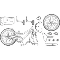 vidaXL Kinderfiets 14 Inch voor 3-5 jaar oud Wit