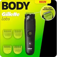 Gillette Labs Body i5 Intimate Trimmer - Intieme Zone Trimmer en Bodygroomer Voor Mannen - voor Lichaam en Schaamstreek - met SkinFirst- en Autosense Technologie