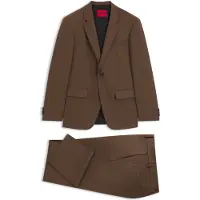 HUGO Slim-fit tweedelig pak van hoogwaardig stretchtwill
