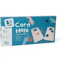 BS Toys Buitenspellen Bundel – Kubb + Cornhole Werpspel – Houten Spellen voor Buiten – Familie & Kinderen vanaf 6 jaar – Zomerspeelgoed (GA415 & GA486)