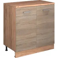 Vicco Uitbreidingskast Rion, Sonoma/Goudkleurig Eiken, 80 x 46 cm zonder schuine kant met 2 deuren