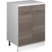 Vicco Uitbreidingskast Rion, Edel grijs/Wit, 60 x 46 cm zonder schuine kant met 2 deuren