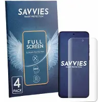 Savvies - Screenprotector voor Motorola Edge 70 Fusion - Folie Beschermfolie transparant volledig dekking 4 Stuks