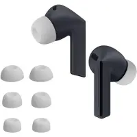 Kwmobile 6x cover voor in-ear oortjes geschikt voor Samsung Galaxy Buds 3 FE - Vervangende oordopjes van siliconen in wit - 3 maten