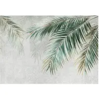 WALLARENA - Behang 254x184 cm + Fotobehang - Vliesbehang - Bladeren motif - Naar de slaapkamer, woonkamer - Vinyl - Groen