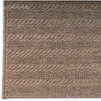 Muratap Sahara japandi rond buitenkleed jute-look weerbestendig vloerkleed zwart-