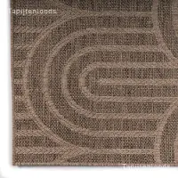Muratap Sahara japandi rond buitenkleed jute-look weerbestendig vloerkleed 200 cm
