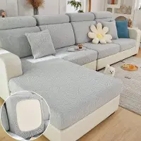 Markenlos Hondenbedbeschermer, elastische beschermmat voor honden, 89 x 89 x 20 cm