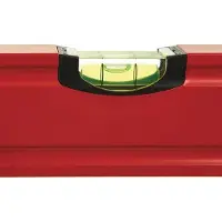 OEM 120 cm / 48-inch hoogwaardige, slanke, rode meetlat - rood/zwart, met aluminium frame