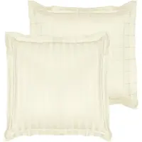 De Witte Lietaer Kussensloop Zygo Ivory - 50 x 70 cm - Gebroken wit - Katoen Satijn